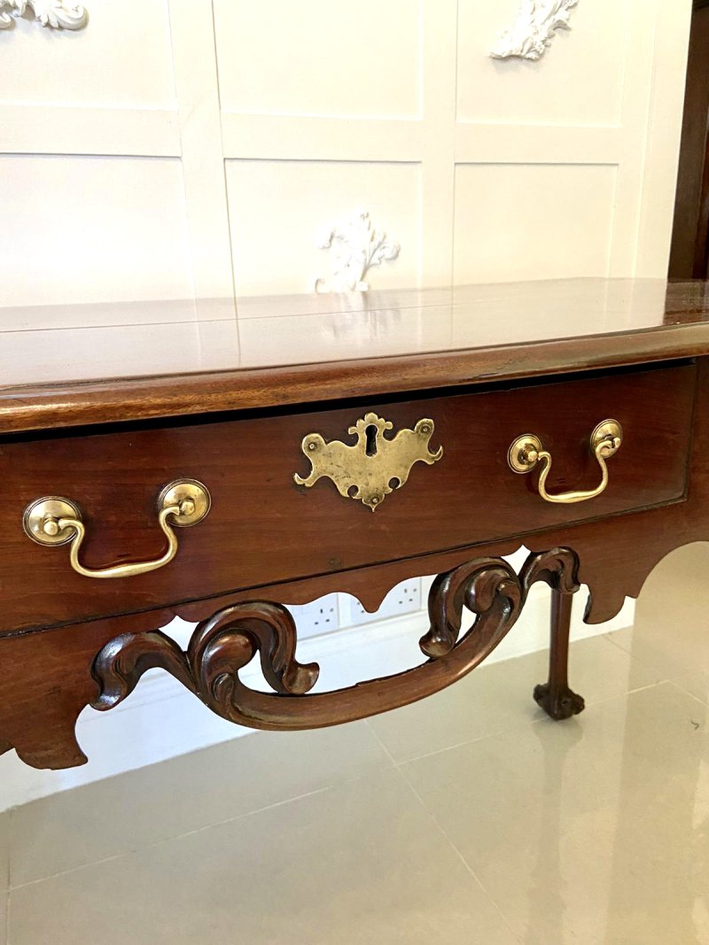 Rare 18th Century American Antique Chippendale Serving/Console Table - Image 12